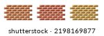 Brick Wall. Set Of Bricks....