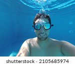 Underwater Self Portrait Of A...