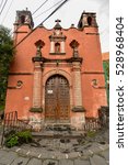 Small photo of Mexico City, Mexico - July 5, 2016: Chapel of San Antonia Panzacola (Capilla de San Antonia Panzacola). A historic national monument in the Coyoacan district of Mexico City.