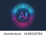 artificial intelligence logo... | Shutterstock .eps vector #1648218784