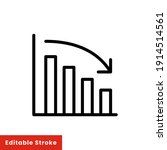 graph down  reduce progress... | Shutterstock .eps vector #1914514561