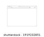 browser mockup outline for... | Shutterstock .eps vector #1919232851