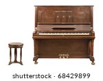 Old Upright German Piano And A...