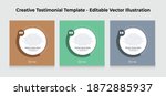 creative testimonial templates  ... | Shutterstock .eps vector #1872885937