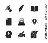 copywriting black icons | Shutterstock .eps vector #1255128364