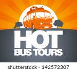 Hot Bus Tours Design Template...