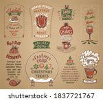 holiday menu list symbols set ... | Shutterstock .eps vector #1837721767
