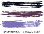 modern watercolor brush stripes ... | Shutterstock .eps vector #1606224184
