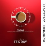 international tea day. ready... | Shutterstock . vector #2062219184