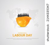 international labor day. labour ... | Shutterstock .eps vector #2144335347
