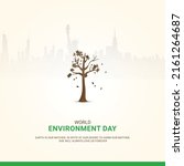 world environment day  creative ... | Shutterstock .eps vector #2161264687