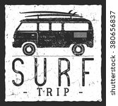 Surf Trip Concept. Vector...