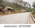 Small photo of Aquil, Guatemala - December 12, 2016: Vendors are selling crops at the road near Aquil in Guatemala.