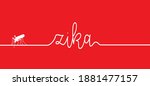 stop zika. caution  warning... | Shutterstock .eps vector #1881477157
