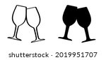 wine glass symbol or wineglas... | Shutterstock .eps vector #2019951707