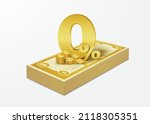 0  text with gold coins placed... | Shutterstock .eps vector #2118305351