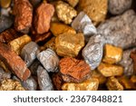 lump of pure gold silver and copper ore