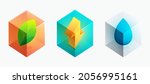 nature isometric icon set.... | Shutterstock .eps vector #2056995161