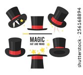 Magic Hat Set. Vector...