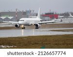 Small photo of VILNIUS, LITHUANIA – February 19, 2022: Avion Express Airbus A320 (9H-AMK). Avion Express is the largest narrow-body ACMI operator in the world.