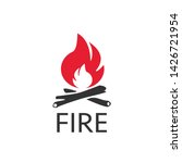 fire icon  logo in flat style ... | Shutterstock . vector #1426721954