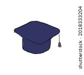 graduation cap. graduation cap... | Shutterstock .eps vector #2018333204