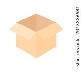 box icon. box opening. flat... | Shutterstock .eps vector #2018336981