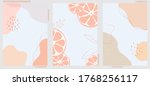 set of three abstract... | Shutterstock .eps vector #1768256117