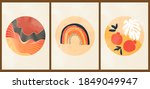 a set of three colorful... | Shutterstock .eps vector #1849049947
