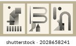 a set of three monochrome... | Shutterstock .eps vector #2028658241