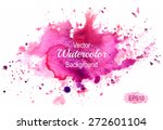 colorful abstract watercolor... | Shutterstock .eps vector #272601104