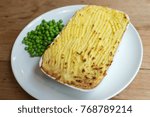 Home made Shepherd's Pie with Boiled Green Pea