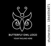 This Is Butterfly And Owl Logo...