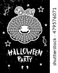 card halloween party. template... | Shutterstock .eps vector #479576071