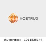 abstract brain planet logotype. ... | Shutterstock .eps vector #1011835144