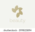 beautiful woman's face flower... | Shutterstock .eps vector #399823894