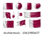 Set Qatar Flags  Banners ...