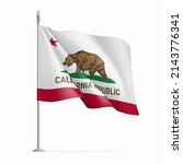 california us state flag on... | Shutterstock .eps vector #2143776341