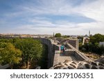Small photo of DIYARBAKIR, TURKEY, 08 OCTOBER 2023: the gates of the Diyarbakir Fortress which is a historical fortress in Sur, Diyarbakir, Turkey. It consists of an inner fortress and an outer fortress.