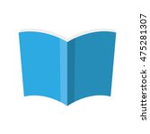 book blue paper open icon.... | Shutterstock .eps vector #475281307