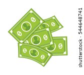money billets cash icon vector... | Shutterstock .eps vector #544648741