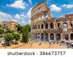 Colosseum With Clear Blue Sky ...