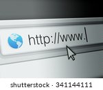 Closeup of browser bar with...