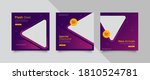 3 editable square banner layout ... | Shutterstock .eps vector #1810524781