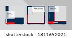 3 editable square banner layout ... | Shutterstock .eps vector #1811692021