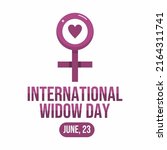 International Widow Day Banner...