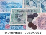 Small photo of Old banknotes of the German bank of the period of the Second Reich