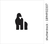 Gorilla Symbol Logo. Vector...