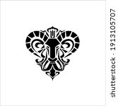 angry ram symbol logo. tattoo... | Shutterstock .eps vector #1913105707
