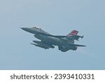 Small photo of SINGAPORE - NOVEMBER 27, 2023: The 36th Fighter Squadron Flying Fiends Centennial F-16 Fighting Falcon takes off to return to OSAN